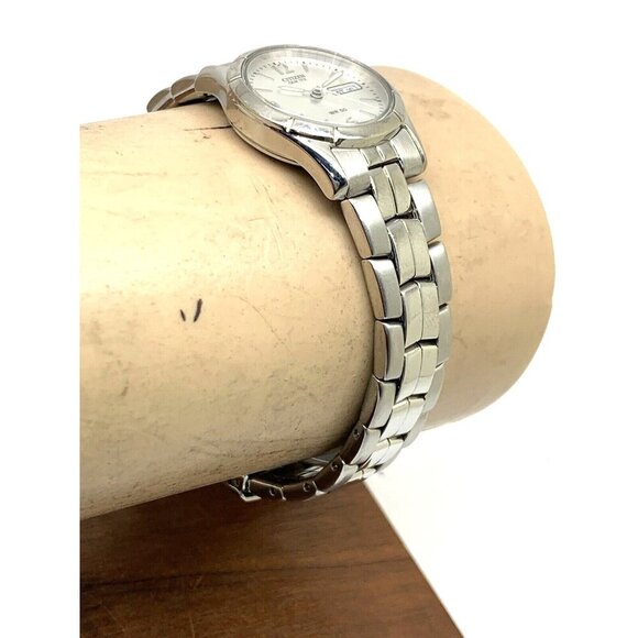 Citizen Women's Watch EQ0540-57A Quartz Silver Dial Day Date Petite 25mm Steel - Picture 11 of 13